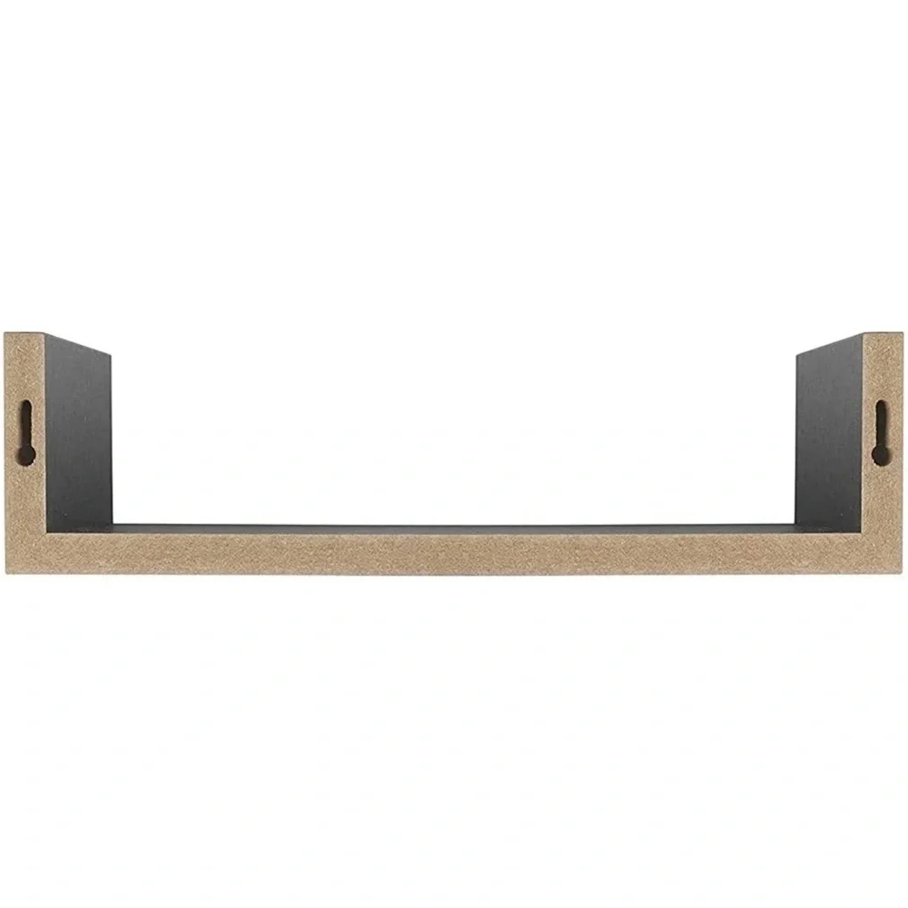 Danya B Floating Shelves Wall Decor, Wood Walnut Wall Mount (3-Shelf Pack) NWOT